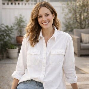 Aerie Relaxed Fit Casual Button Down Shirt